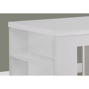 30" White Particle Board Hollow Core and MDF Counter Height Dining Table