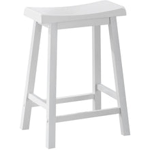 Load image into Gallery viewer, 27.5&quot; x 35&quot; x 48&quot; White Solid Wood Mdf Barstool