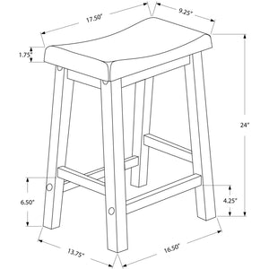 27.5" x 35" x 48" White Solid Wood Mdf Barstool