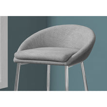 Load image into Gallery viewer, 41&quot; x 41&quot; x 71.5&quot; Grey Foam Metal Polyester Barstool set of 2