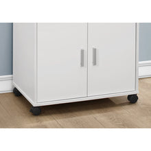 Load image into Gallery viewer, 15.25&quot; x 22&quot; x 33&quot; White Particle Board Laminate Kitchen Cart