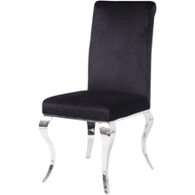 Load image into Gallery viewer, 17&quot; X 20&quot; X 44&quot; Fabric Stainless Steel Upholstered Seat Side Chair Set2