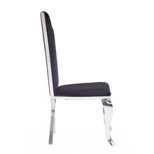 Load image into Gallery viewer, 20&quot; X 21&quot; X 43&quot; Fabric Stainless Steel Upholstered Seat Side Chair Set2