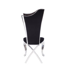 Load image into Gallery viewer, 20&quot; X 21&quot; X 43&quot; Fabric Stainless Steel Upholstered Seat Side Chair Set2