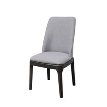 Load image into Gallery viewer, 23&quot; X 21&quot; X 39&quot; Light Gray Linen Upholstered Seat and Oak Wood Side Chair