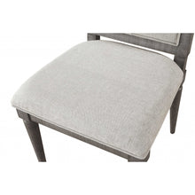 Load image into Gallery viewer, 18&quot; X 21&quot; X 41&quot; Fabric Salvaged Natural Wood Upholstered Seat Side Chair Set2