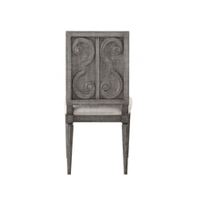 Load image into Gallery viewer, 18&quot; X 21&quot; X 41&quot; Fabric Salvaged Natural Wood Upholstered Seat Side Chair Set2