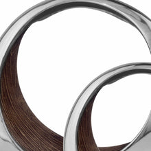 Load image into Gallery viewer, Buffed and Brown Bronze Two Tone Ring Threads Large Bowl