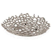 Load image into Gallery viewer, Modern Raw Silver Coral Centerpiece Plate