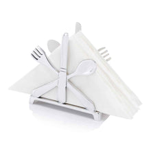 Load image into Gallery viewer, 2&quot; x 5.5&quot; x 5.5&quot; Buffed Cutlery Napkin Holder