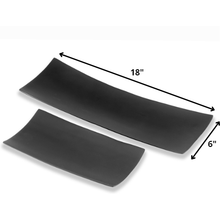 Load image into Gallery viewer, 6&quot; x 18&quot; x 2&quot; Black Long Trays Set of 2