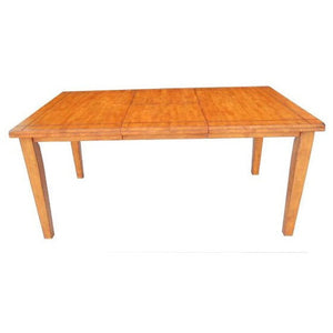 Rustic Modern Natural Light Brown Hardwood Dining Table