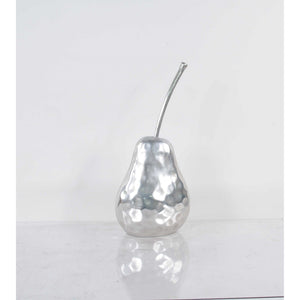 Delicious Hammered Finish Pear Statue