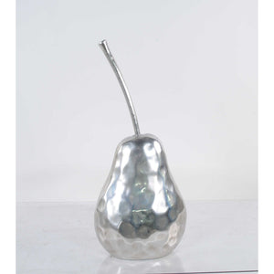 Delicious Hammered Finish Pear Statue