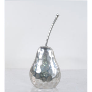 Delicious Hammered Finish Pear Statue