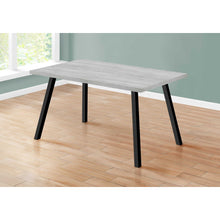 Load image into Gallery viewer, 60&quot; X 36&quot; X 31 &quot; Grey Black Metal Dining Table