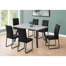 Load image into Gallery viewer, 60&quot; X 36&quot; X 31 &quot; Grey Black Metal Dining Table