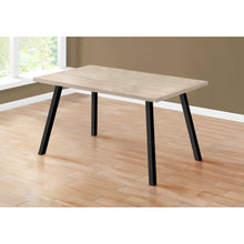 Load image into Gallery viewer, 60&quot; X 36&quot; X 31 &quot; Dark Taupe Black Metal Dining Table