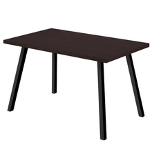 Load image into Gallery viewer, 60&quot; X 36&quot; X 31 &quot; Cappuccino Black Metal Dining Table