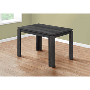 48" X 32" X 30.5 " Black Reclaimed Wood-Look Dining Table