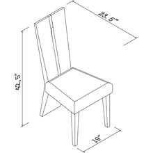 Load image into Gallery viewer, Contemporary Sleek Gray Dining Chair Set of 2