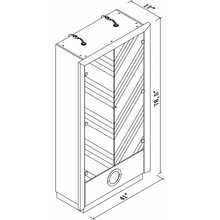 Load image into Gallery viewer, 68&quot; X 14 X 50&quot; Gray Vetrine