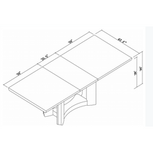 Load image into Gallery viewer, Modern White High Gloss Finish Dining Table