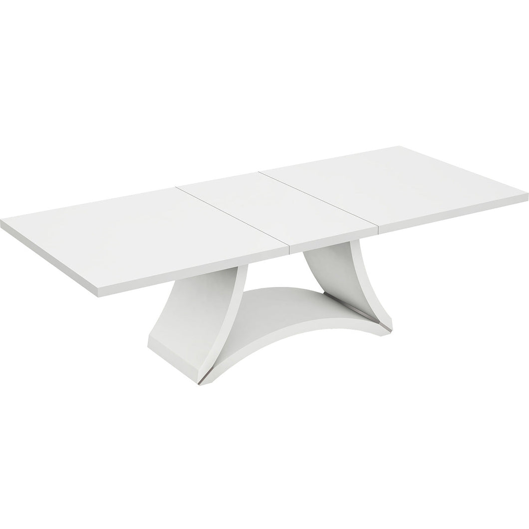 Modern White High Gloss Finish Dining Table