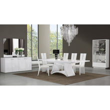 Load image into Gallery viewer, 98.5&quot; X 43.5&quot; X 30&quot; White Dining Table and 6&quot; Chair Set