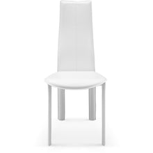 Load image into Gallery viewer, Set of 4 Modern Dining White Faux Leather Dining Chairs