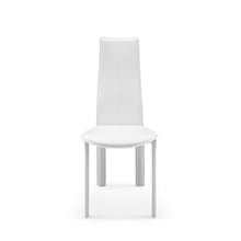 Load image into Gallery viewer, Set of 4 Modern Dining White Faux Leather Dining Chairs