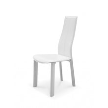 Load image into Gallery viewer, Set of 4 Modern Dining White Faux Leather Dining Chairs