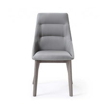 Load image into Gallery viewer, Set of 2 Grey Faux Leather Dining Chairs