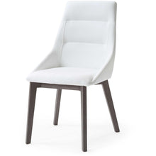 Load image into Gallery viewer, Set of 2 White Faux Leather Dining Chairs