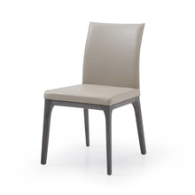 Load image into Gallery viewer, Set of 2 Taupe Faux Leather Dining Chairs