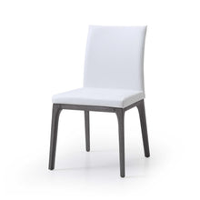 Load image into Gallery viewer, Set of 2 White Faux Leather Dining Chairs