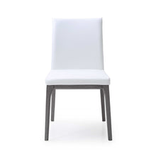 Load image into Gallery viewer, Set of 2 White Faux Leather Dining Chairs