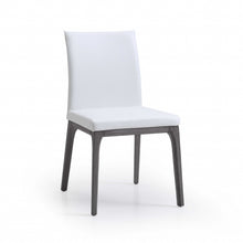 Load image into Gallery viewer, Set of 2 White Faux Leather Dining Chairs