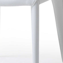 Load image into Gallery viewer, Set of 2 White Faux Leather Dining Chairs