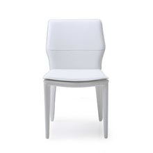 Load image into Gallery viewer, Set of 2 White Faux Leather Dining Chairs