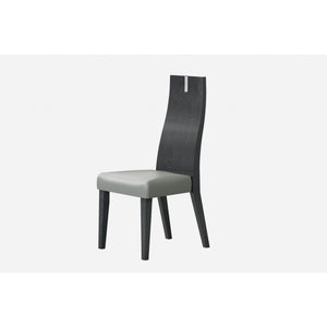Set of 2 Chair Faux Leather Metal Dining Chairs