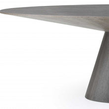 Load image into Gallery viewer, 95 X 43 X 30 Gray Oak0 Veneer Oval Dining Table