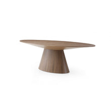 Load image into Gallery viewer, 95 X 43 X 30 Walnut Veneer Oval Dining Table