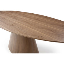 Load image into Gallery viewer, 95 X 43 X 30 Walnut Veneer Oval Dining Table