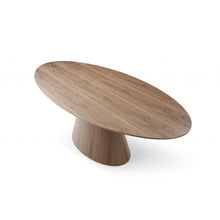 Load image into Gallery viewer, 95 X 43 X 30 Walnut Veneer Oval Dining Table
