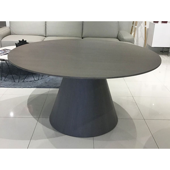 59 X 59 X 30 Grey Veneer Dining Table