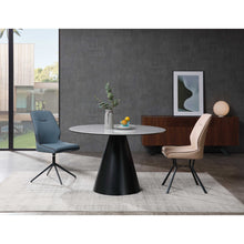 Load image into Gallery viewer, 47 X 47 X 30 Gray Glass Iron Dining Table