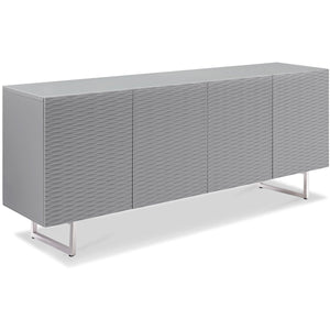 79 X 18 X 32 Gray Metal Buffet