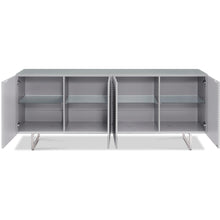 Load image into Gallery viewer, 79 X 18 X 32 Gray Metal Buffet