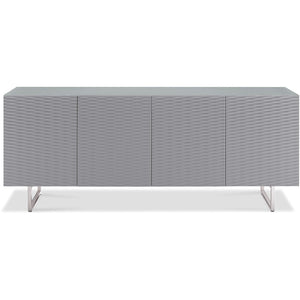 79 X 18 X 32 Gray Metal Buffet